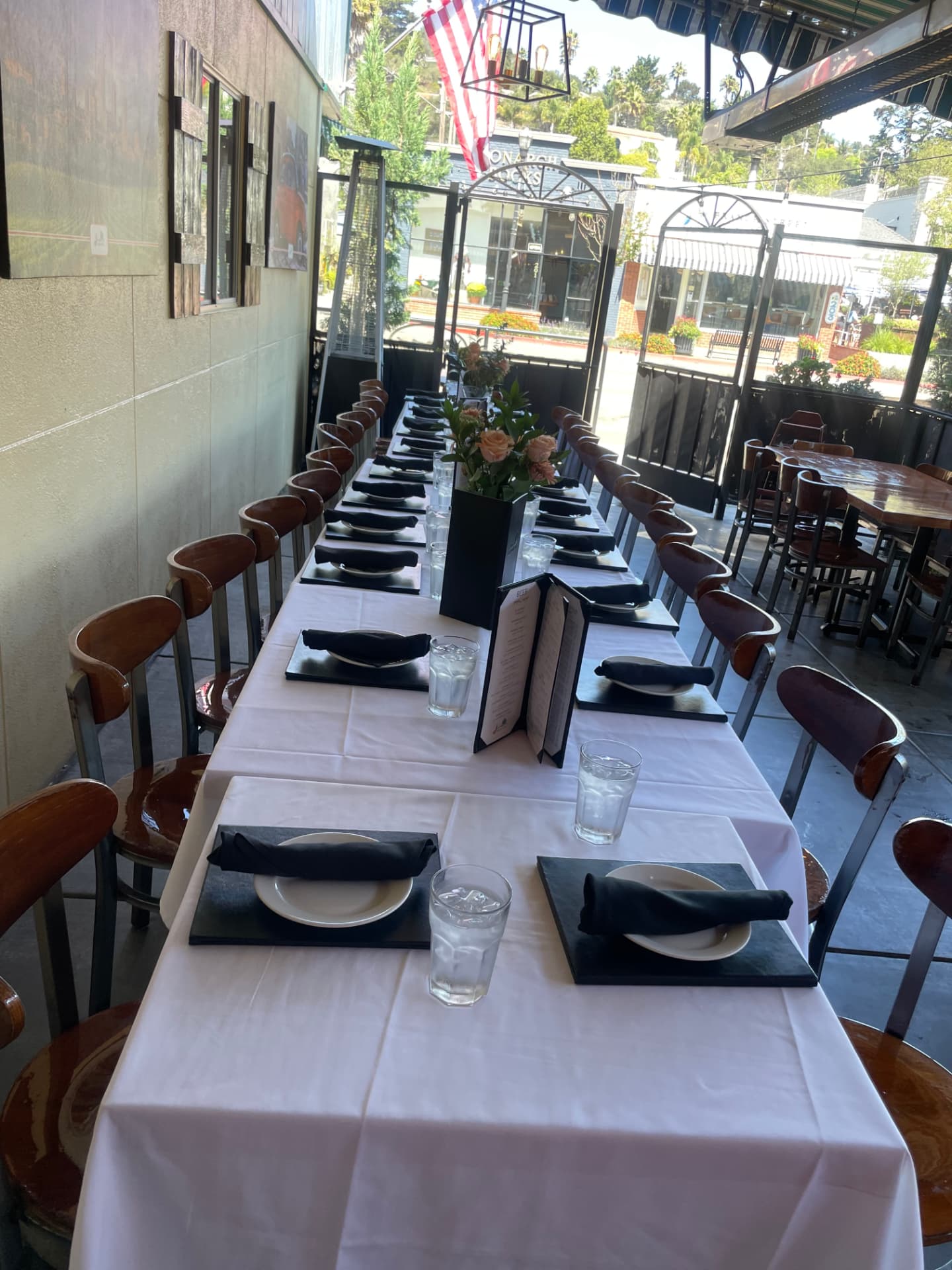 Patio event setup 1