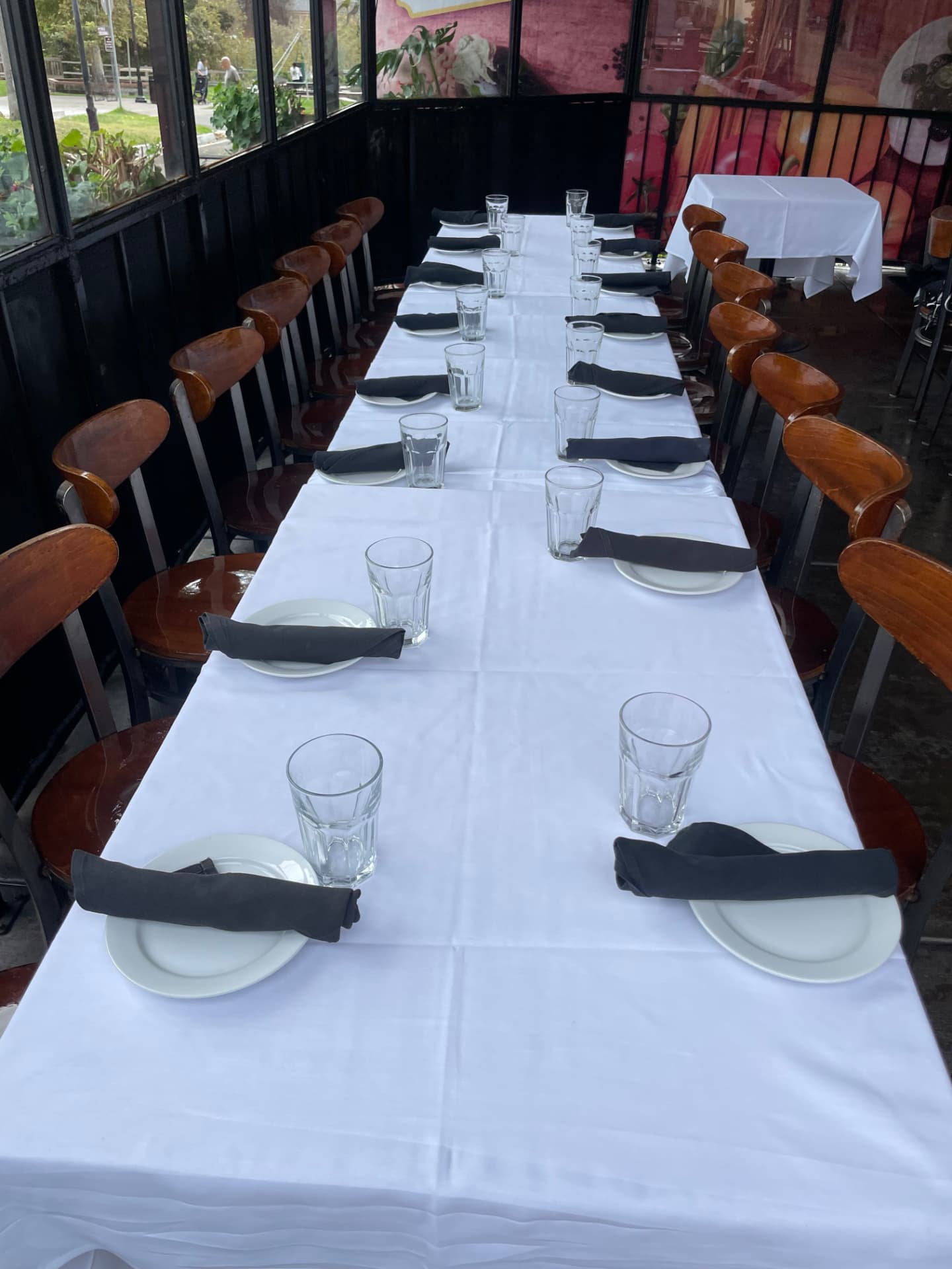 Patio event setup 3